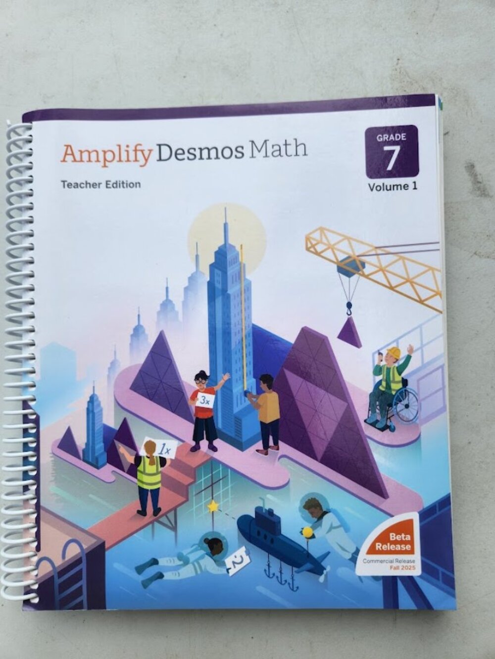 Amplify Desmos Math Grade 7 Volume 1 California Teacher Edition Book Answer Answ